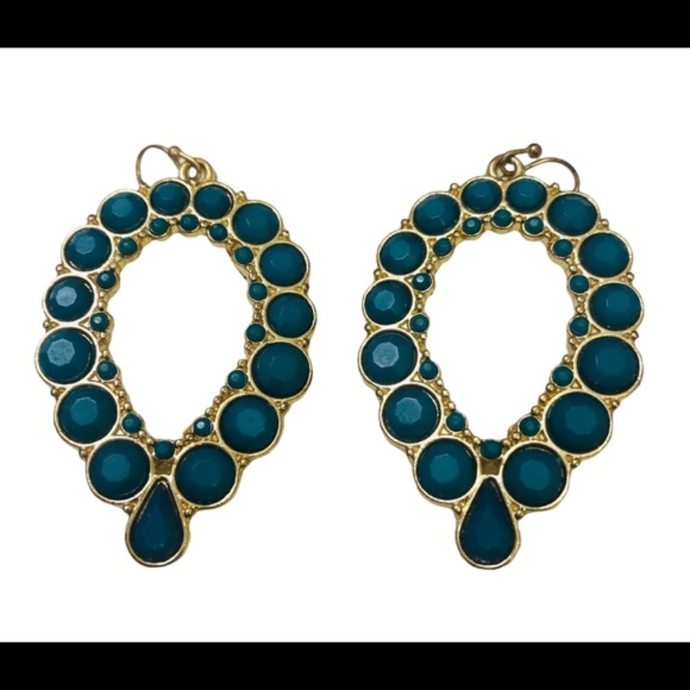 ⚜️Kelly Green Drop Chandelier Earrings Beautiful!